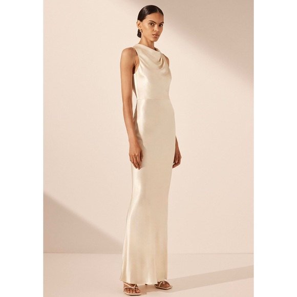 Shona Joy Cream Maxi Dress - Picture 1 of 9